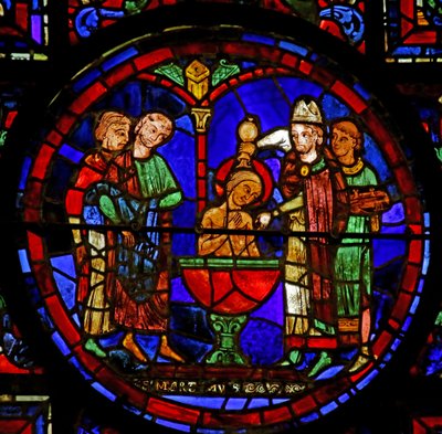 Scene from the Life of St. Martin, Chartres Cathedral by French School